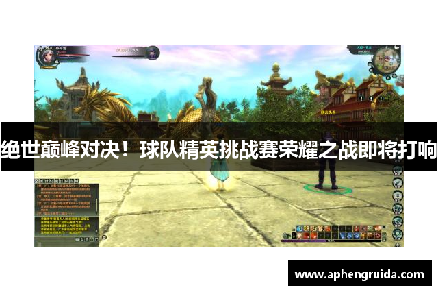 绝世巅峰对决！球队精英挑战赛荣耀之战即将打响